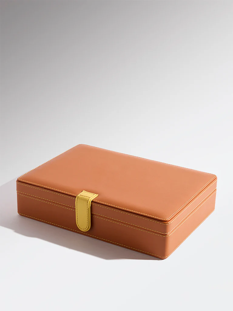 Westside Home Tan Jewellery Box - Large - Image 2