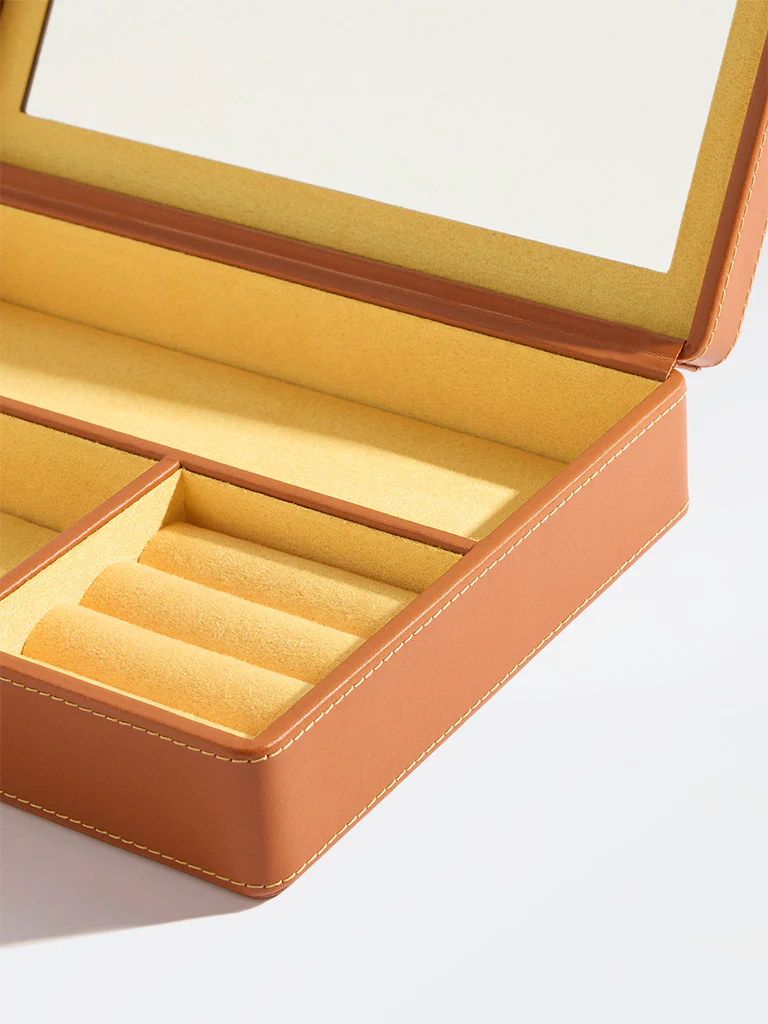 Westside Home Tan Jewellery Box - Large - Image 3
