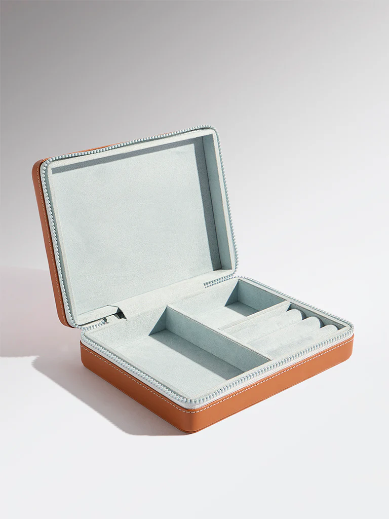 Westside Home Tan Jewellery Box - Small