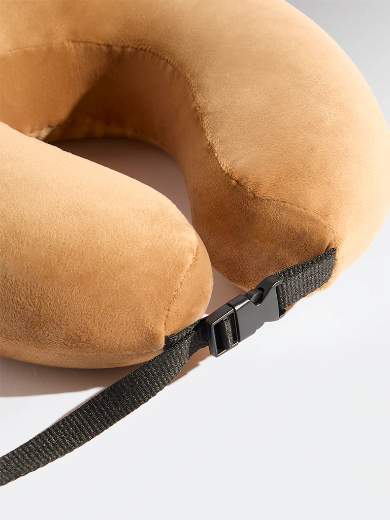 Westside Home Tan Travel Pillow - Image 3
