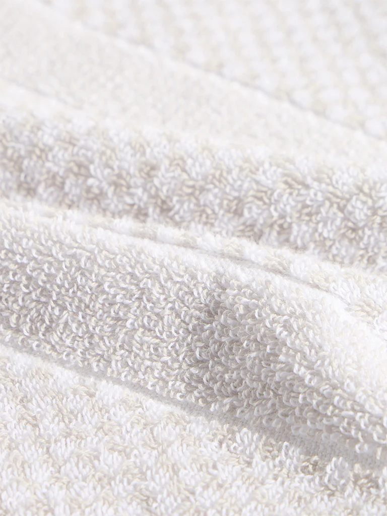 Westside Home Taupe Popcorn Textured Hand Towel - Image 3