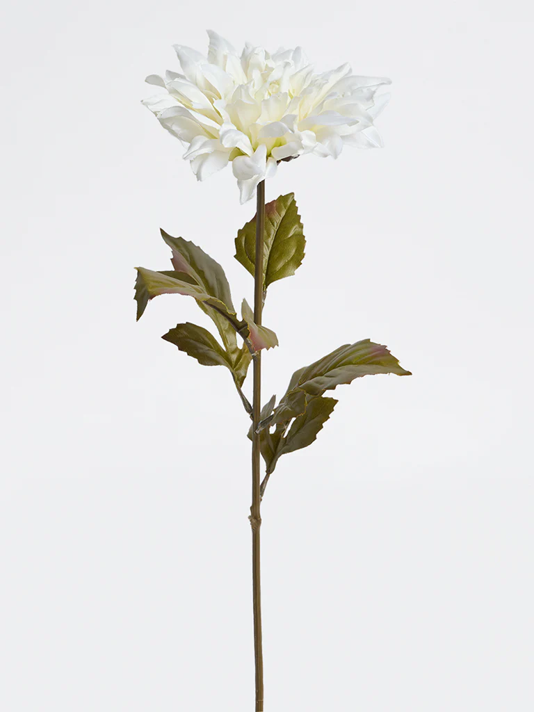 Westside Home White Artificial Dahlia Flower - Image 2