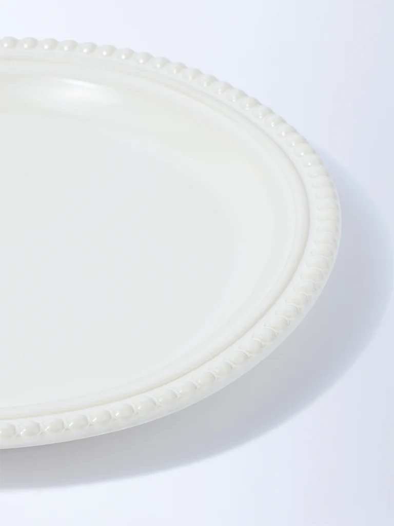 Westside Home White Beaded Side Plate - Image 3