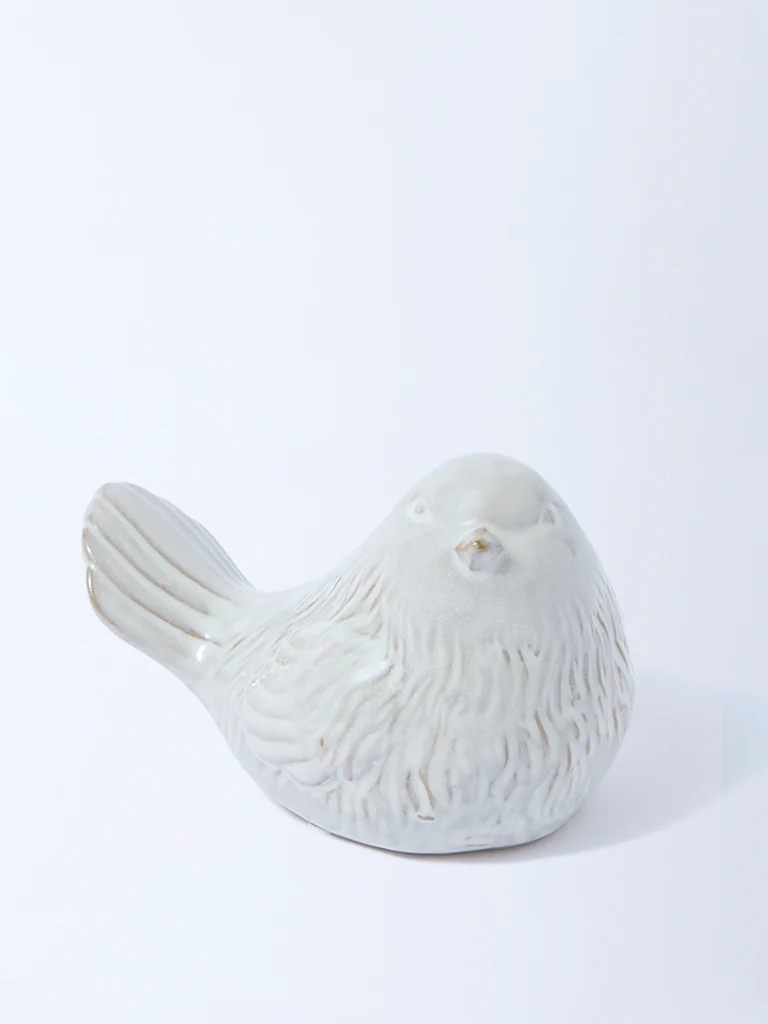 Westside Home White Ceramic Bird Decorative Object - Image 2