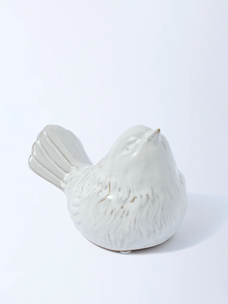 Westside Home White Ceramic Bird Decorative Object - Image 2
