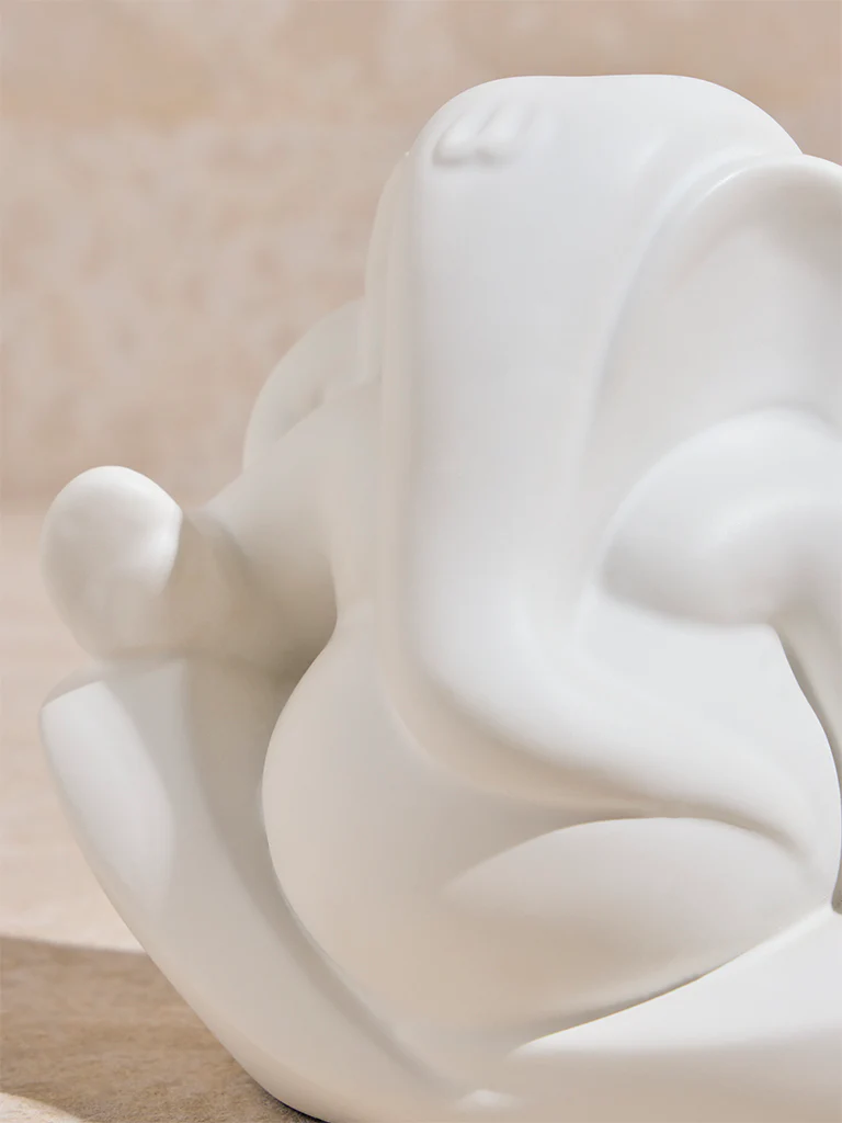 Westside Home White Ganesh Idol - Image 3