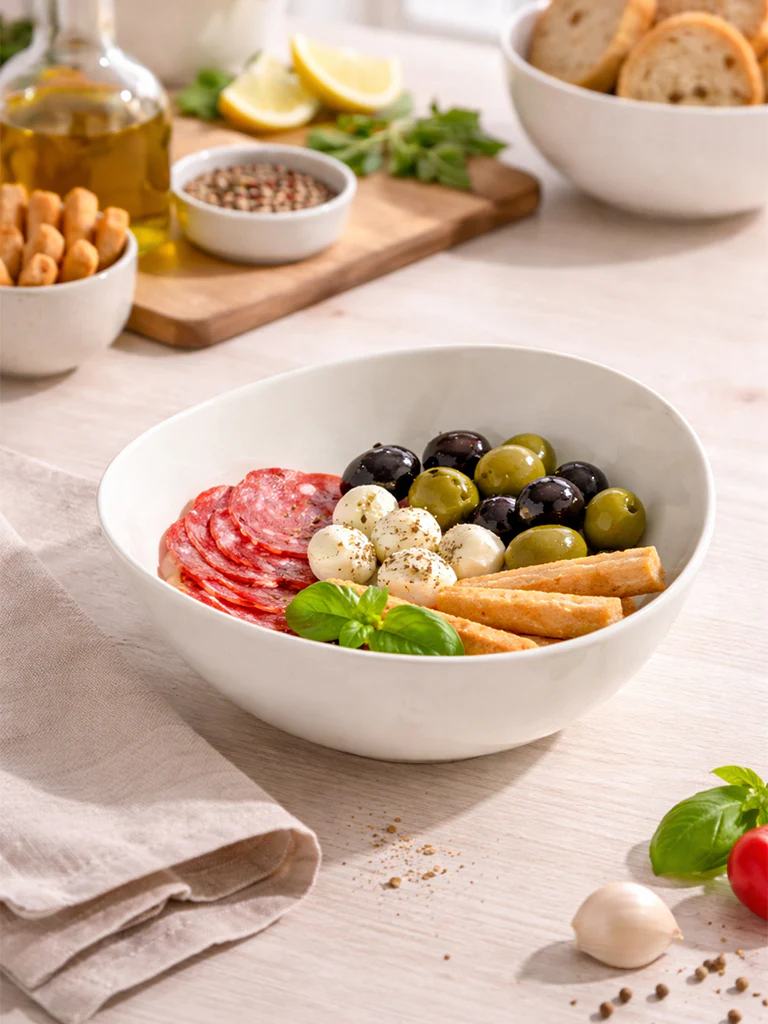 Westside Home White Organic Bowl - Large