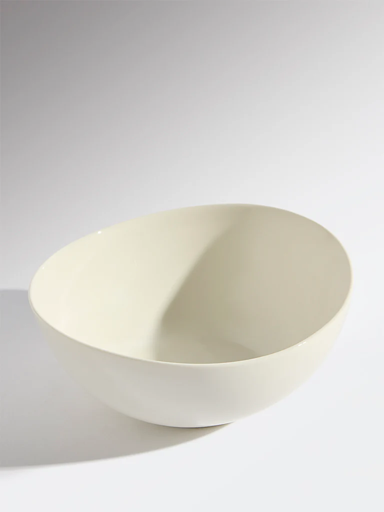 Westside Home White Organic Bowl - Medium - Image 3