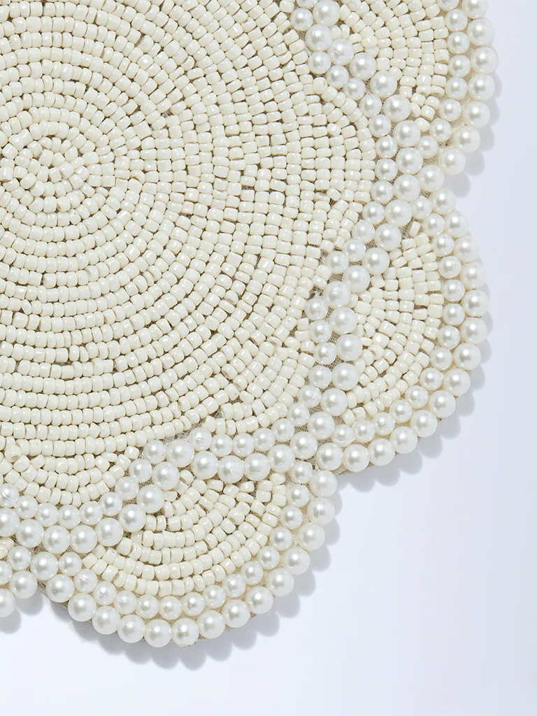 Westside Home White Pearlescent Single Trivet - Image 3