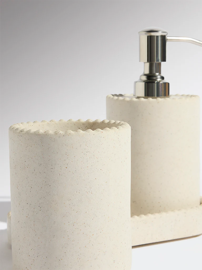 Westside Home White Solid Bathroom Accessory Set - Image 2