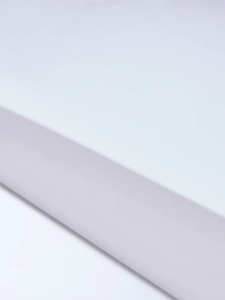 Westside Home White Solid King Bed Sheet Set - Image 2
