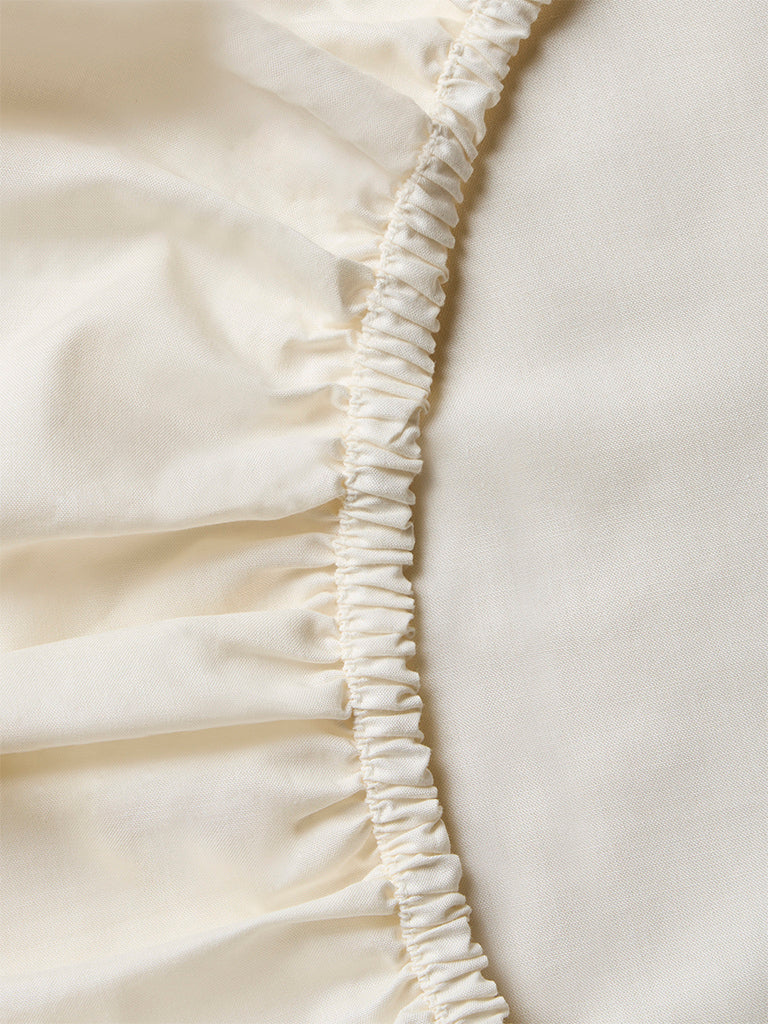 Westside Home White Solid King Bed Sheet Set - Image 3