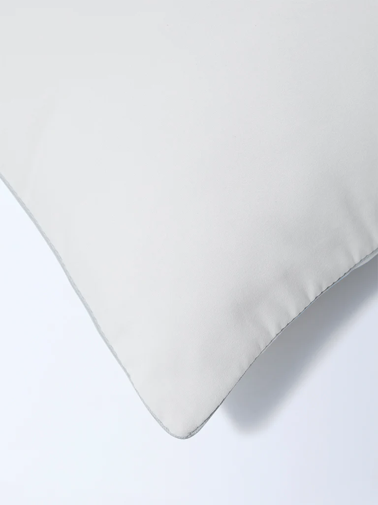 Westside Home White Solid Plush Pillow - Image 4