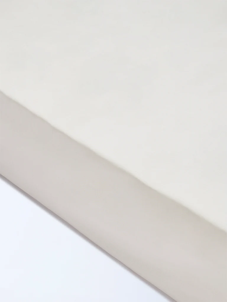Westside Home White Solid Queen Bed Sheet Set - Image 2