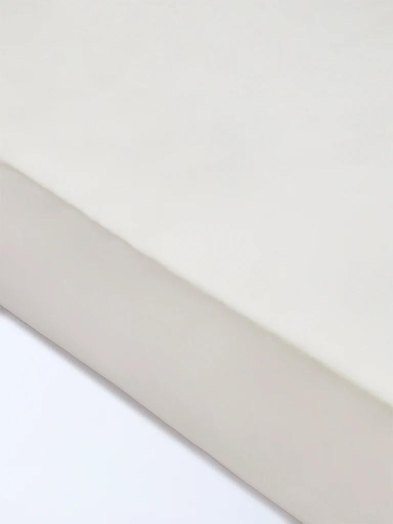 Westside Home White Solid Queen Bed Sheet Set - Image 2