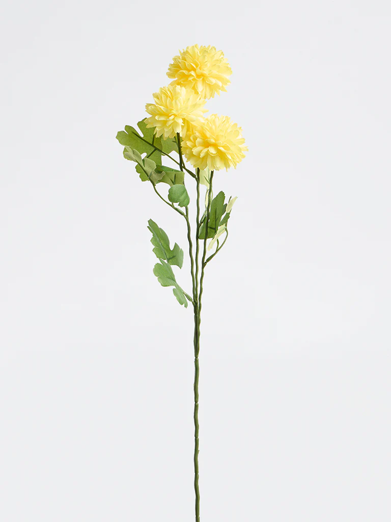Westside Home Yellow Artificial Marigold Flower - Image 2