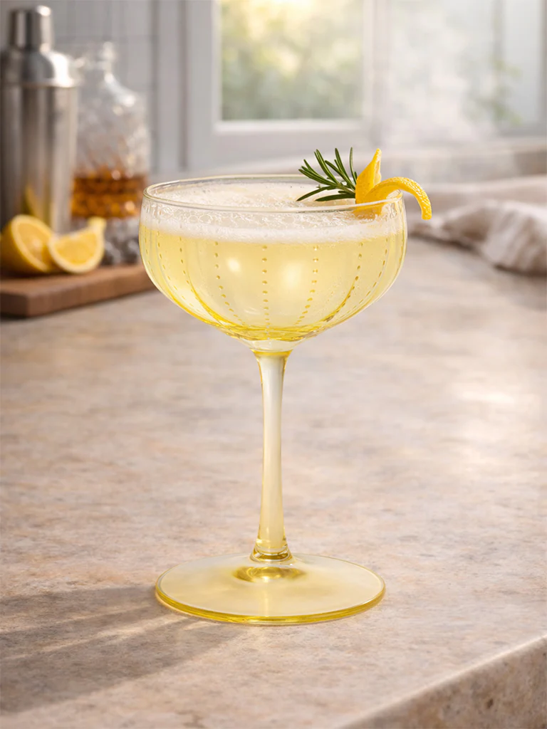 Westside Home Yellow Flower Dotted Wine Glass - Image 4