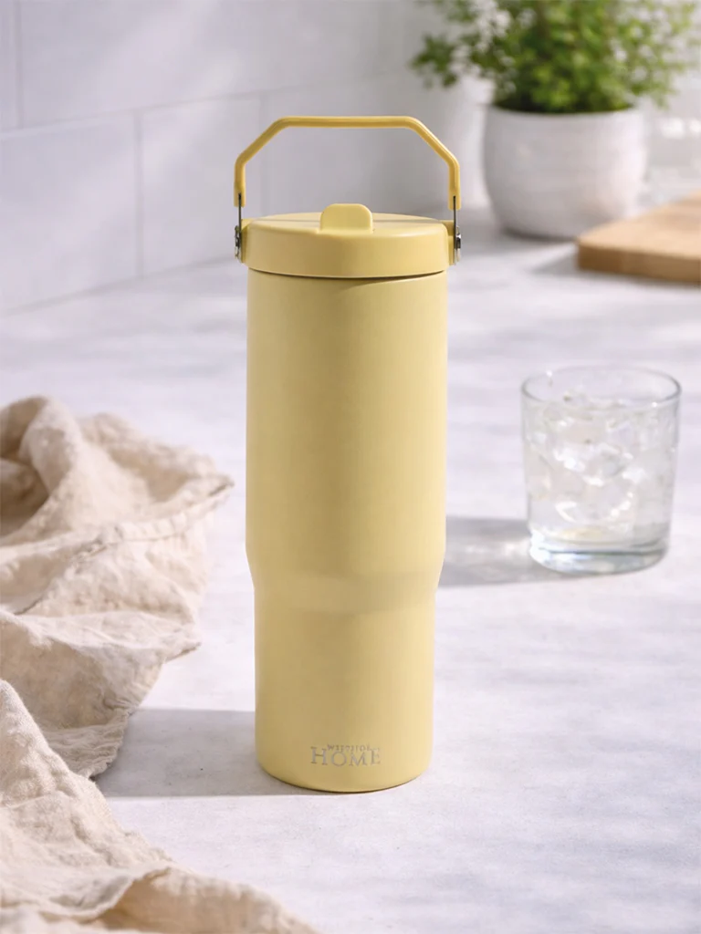Westside Home Yellow Insulated Tumbler Water Bottle - 850ML