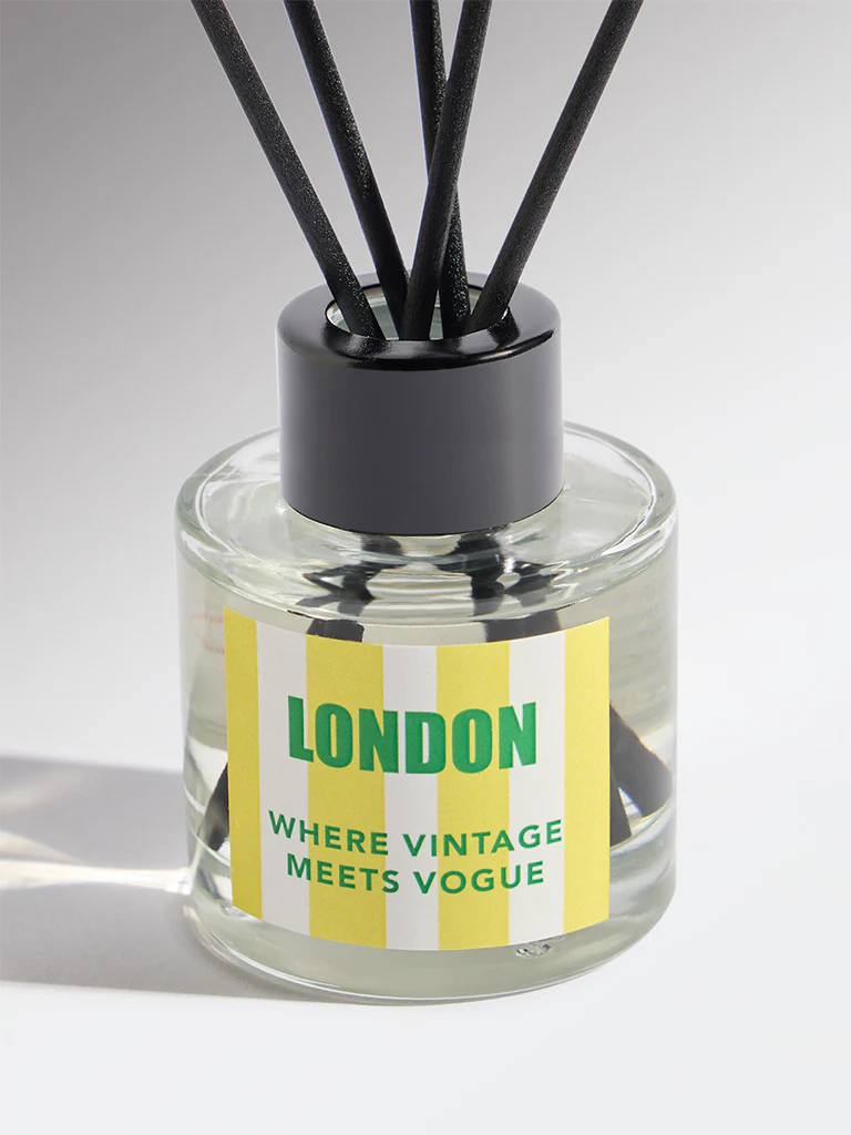 Westside Home Yellow London Fragrance Diffuser with Five Reed Sticks - Image 3
