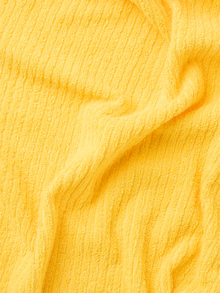 Westside Home Yellow Self-Striped Bath Towel - Image 4
