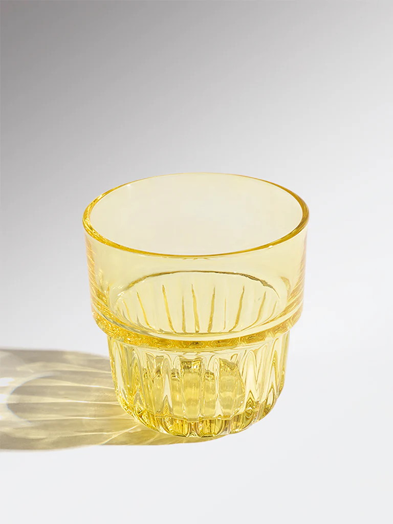 Westside Home Yellow Stackable Glass