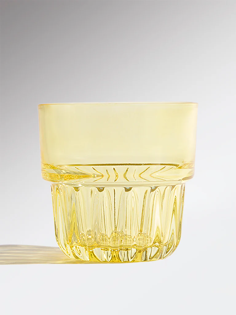 Westside Home Yellow Stackable Glass - Image 2