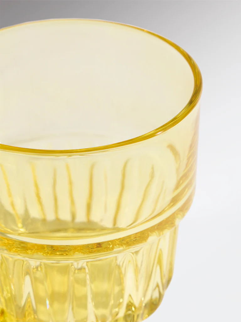 Westside Home Yellow Stackable Glass - Image 3