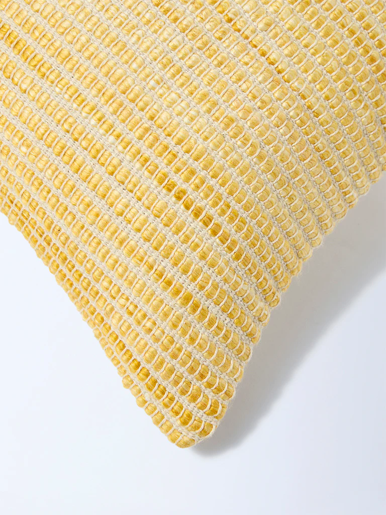 Westside Home Yellow Striped Cushion Cover - Image 3