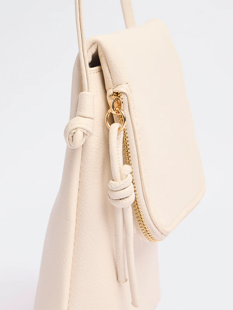 Westside Ivory Textured Mobile Sling Bag - Image 3