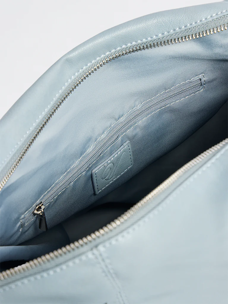 Westside Light Blue Satchel Bag - Image 4
