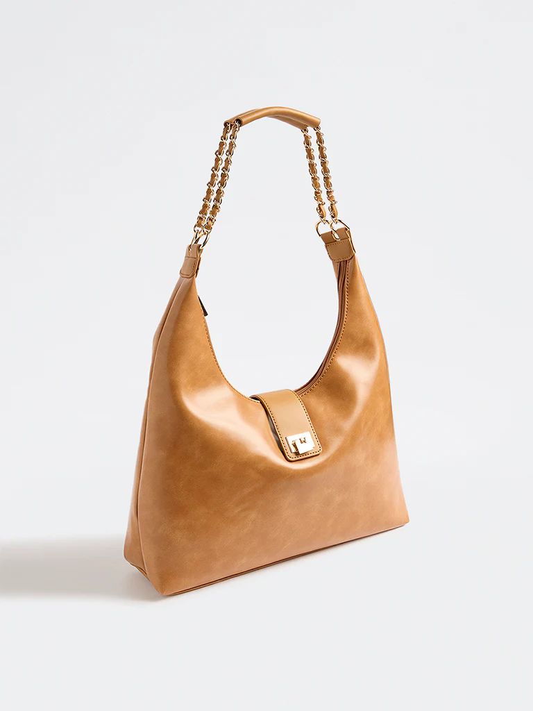Westside Light Brown Shoulder Bag - Image 2