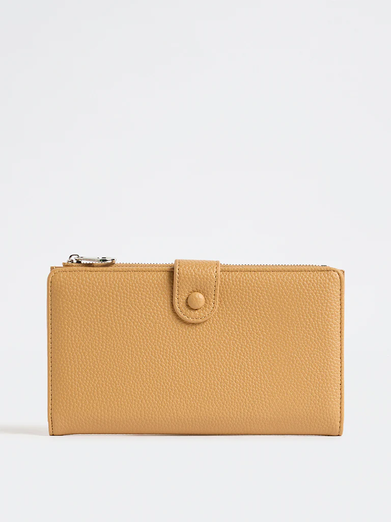 Westside Light Orange Textured Passport Holder