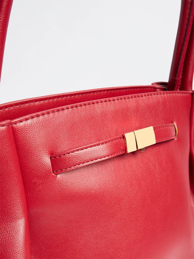 Westside Red Oversized Tote Bag - Image 3
