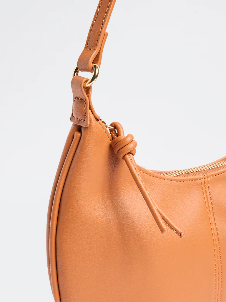 Westside Tan Crescent Sling Bag - Image 3