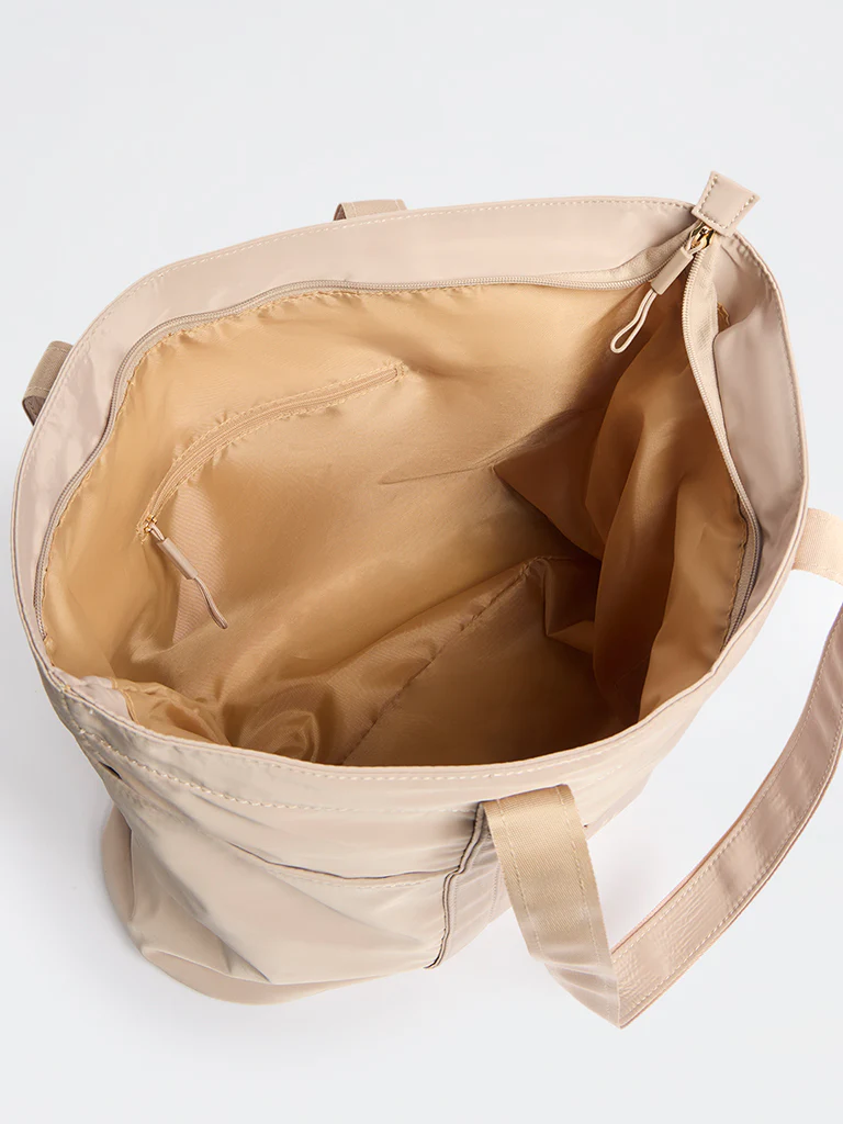 Westside Taupe Typographic Gym Tote Bag - Image 4