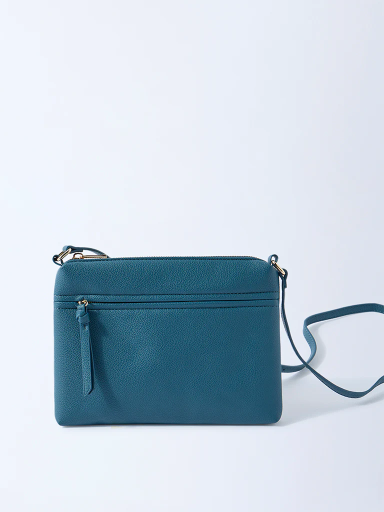Westside Teal Pouch Sling Bag - Image 2