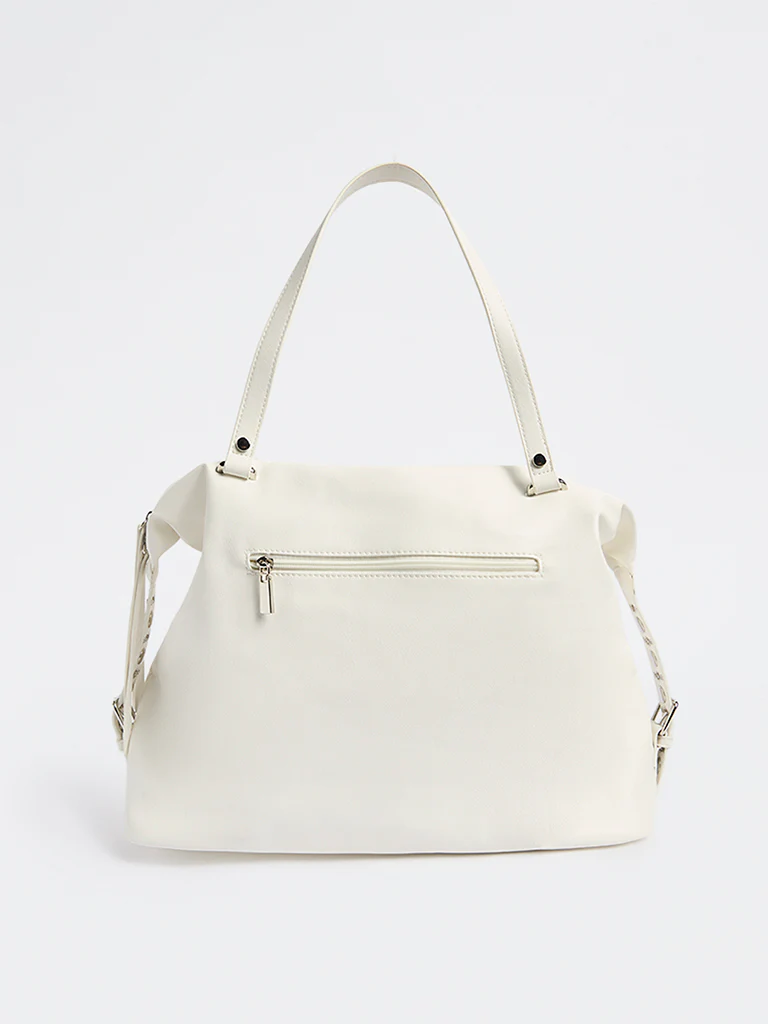 Westside White Satchel Bag - Image 2