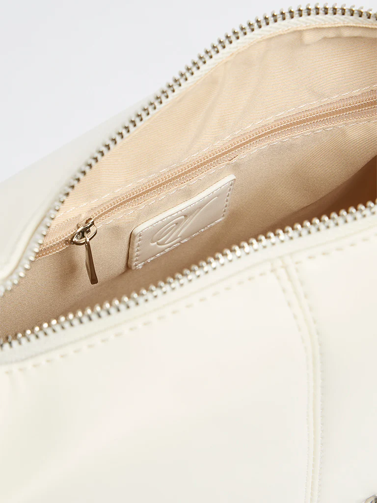 Westside White Top Handle Bag - Image 3