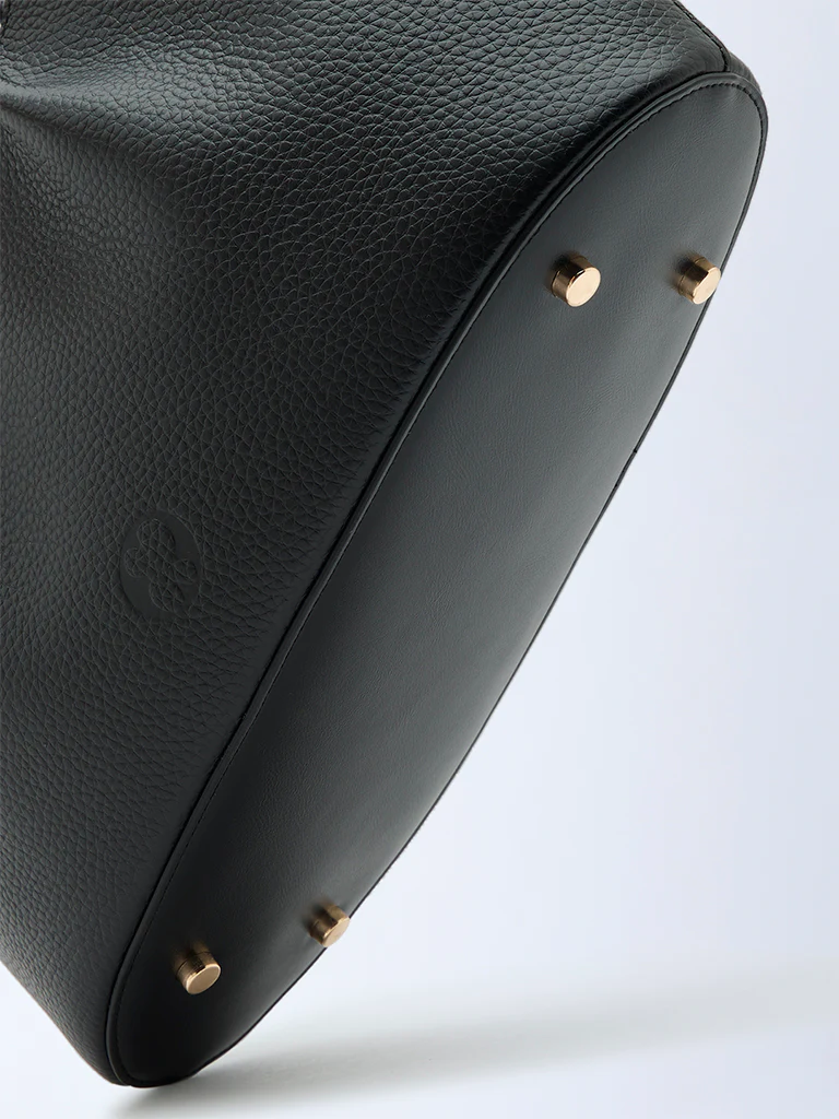 Belle Grain Leather Mini Tote - Image 4