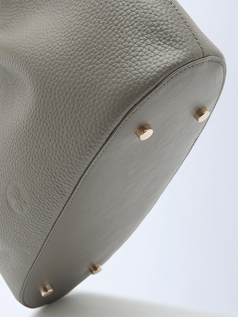 Belle Grain Leather Mini Tote - Image 4