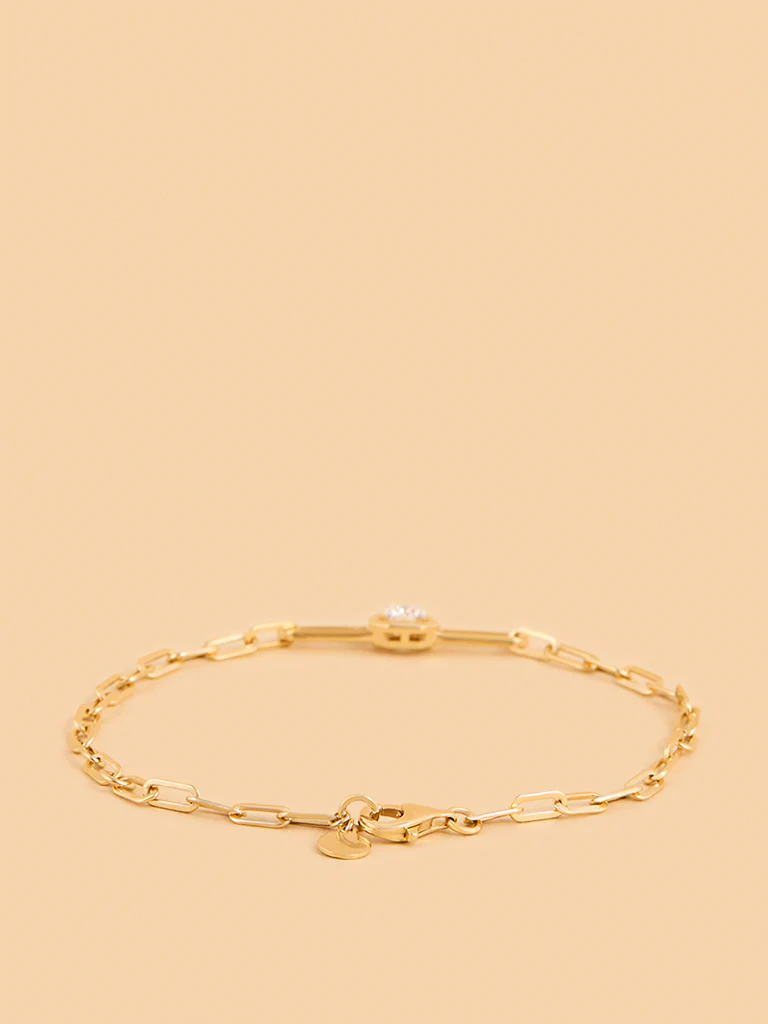 Bold Lab Diamond Chain Bracelet - Image 2