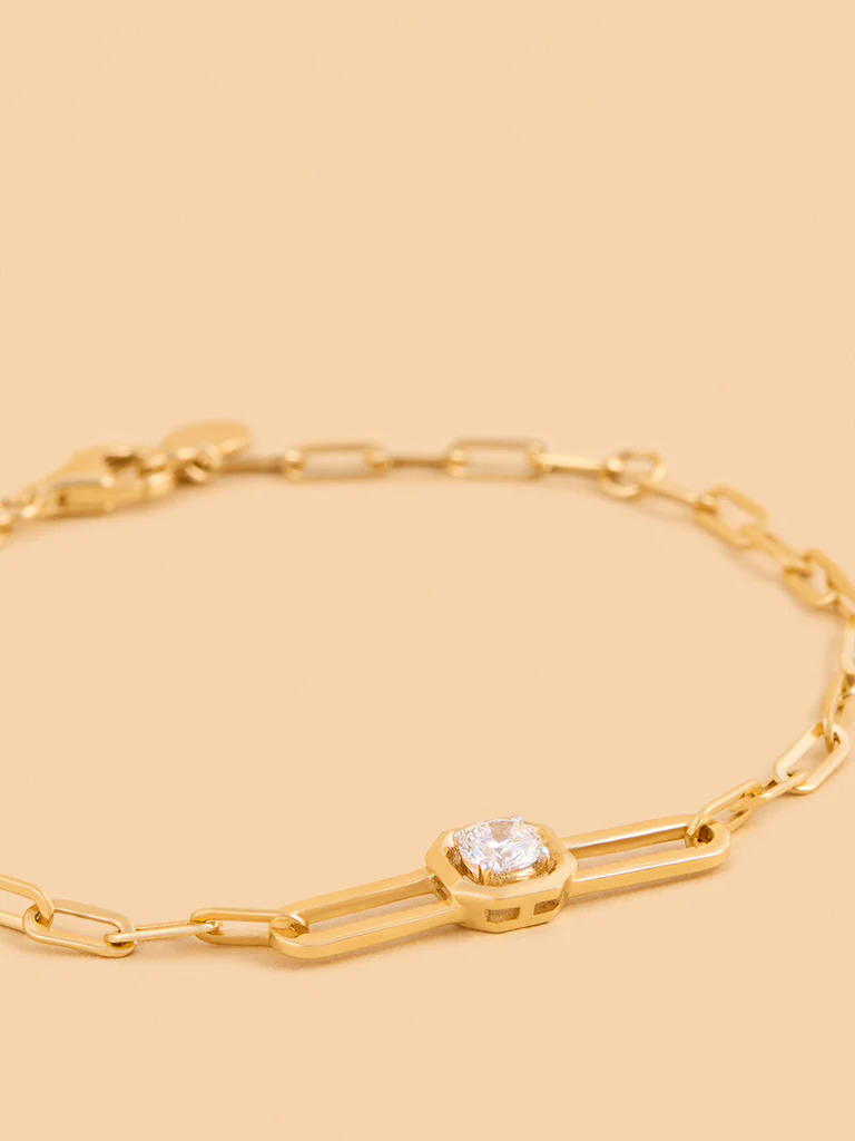Bold Lab Diamond Chain Bracelet - Image 3