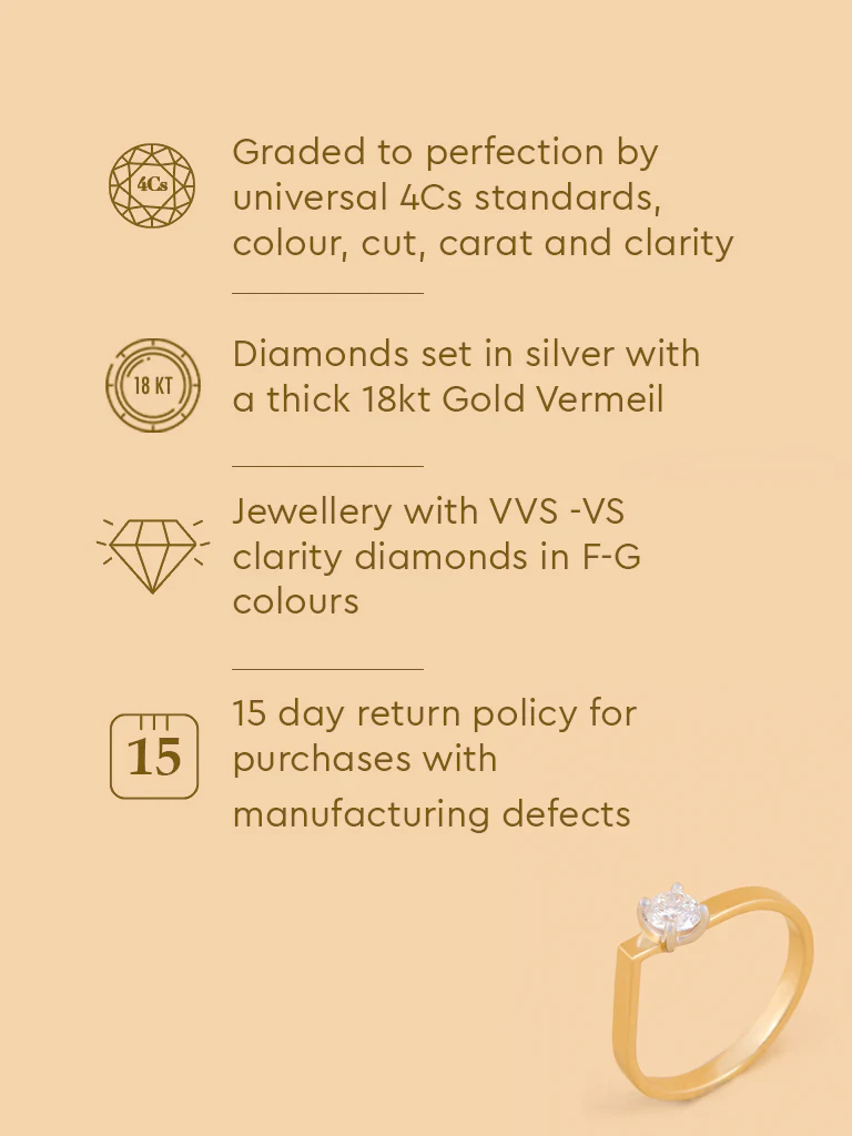 Brilliant Solitaire Lab Diamond Ring - Image 5