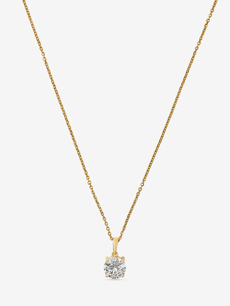 Classic Comet Solitaire Lab Diamond Pendant - Image 3
