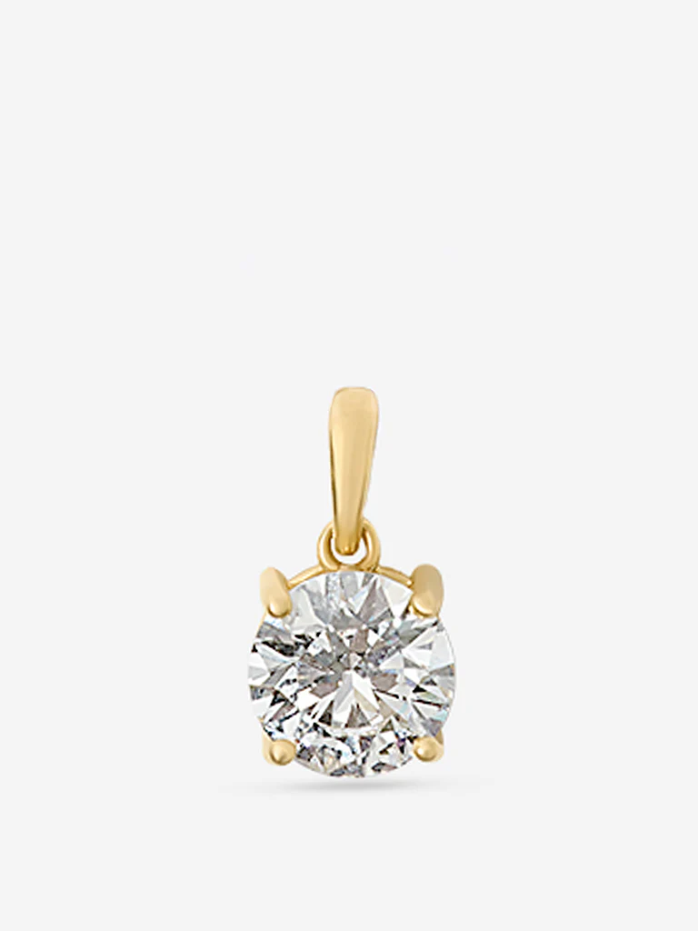 Classic Comet Solitaire Lab Diamond Pendant - Image 4