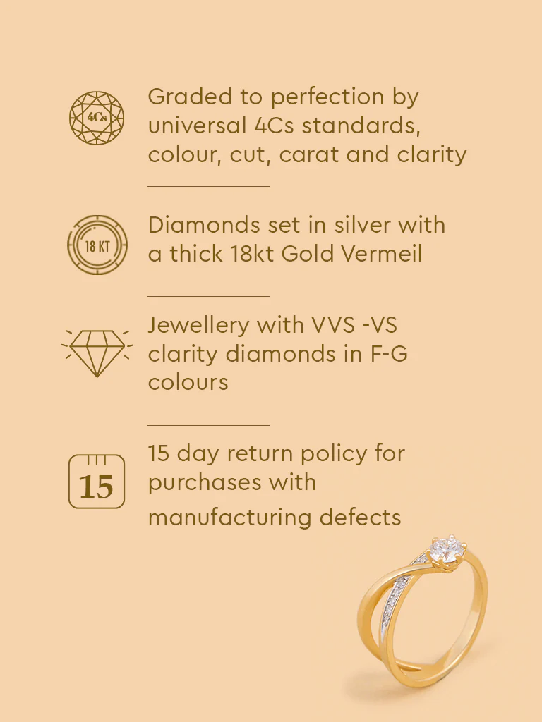 Classic Comet Solitaire Lab Diamond Ring - Image 6