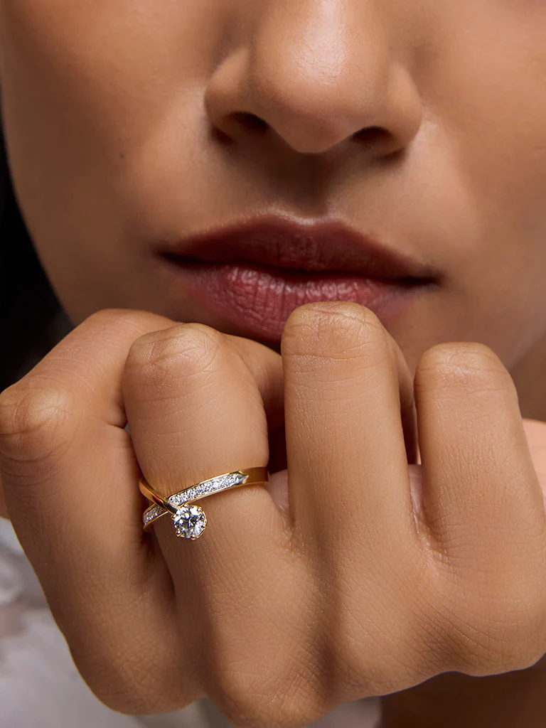 Classic Comet Solitaire Lab Diamond Ring - Image 6
