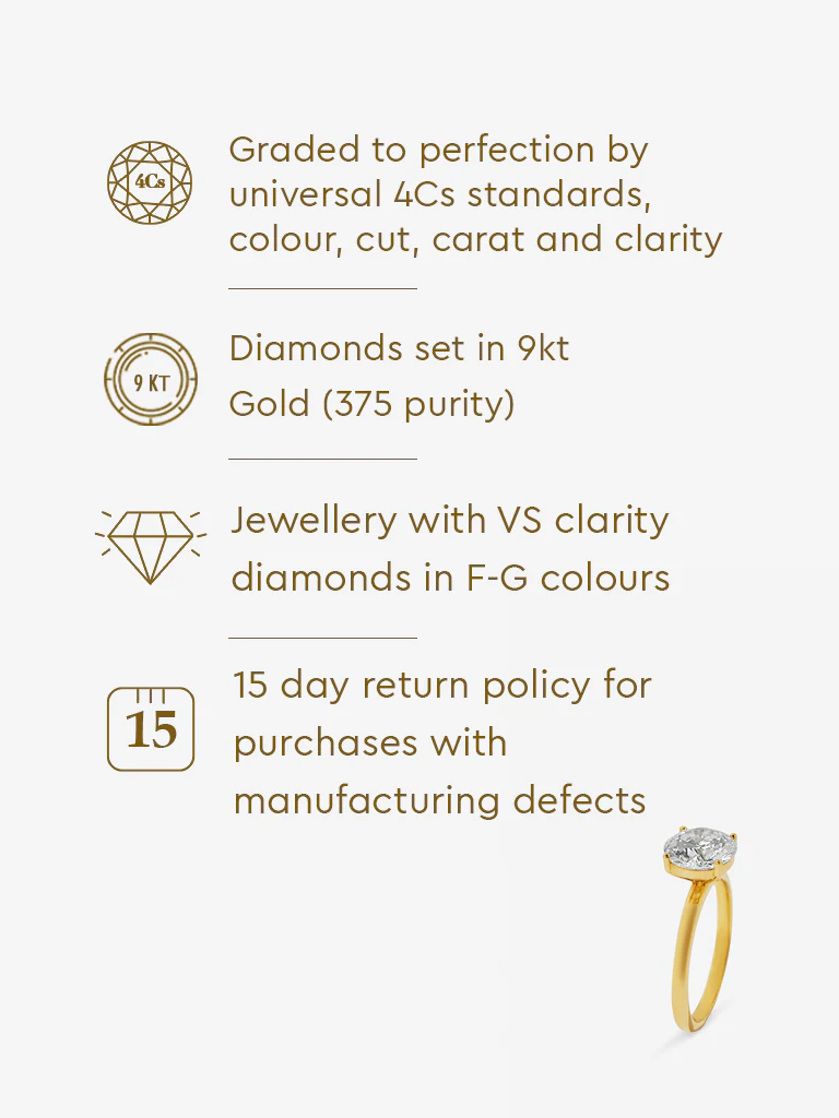 Classic Comet Solitaire Lab Diamond Ring - Image 6