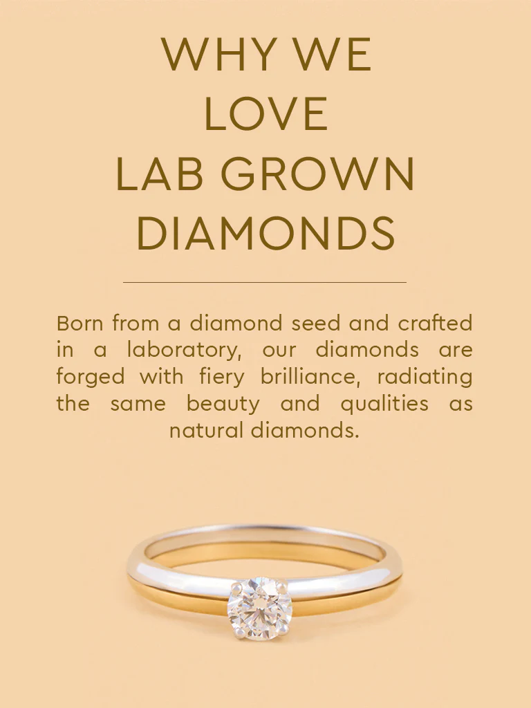 Classic Dual Tone Solitaire Lab Diamond Ring - Image 4