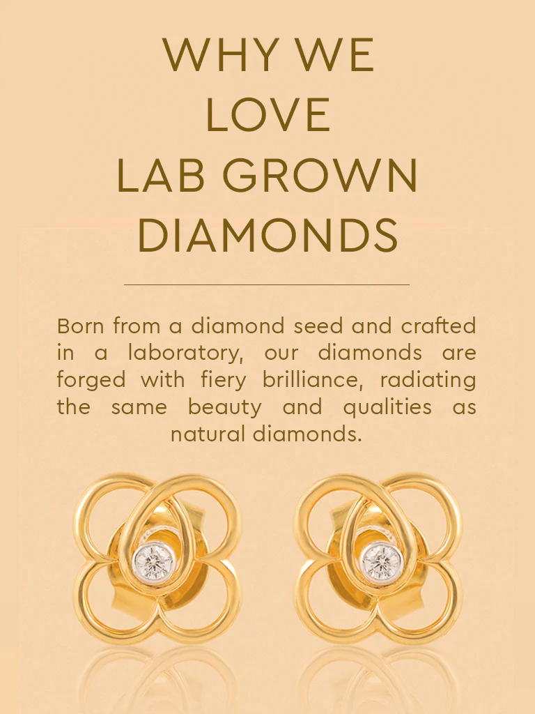 Classic Lab Diamond Intertwined Earrings - Image 4